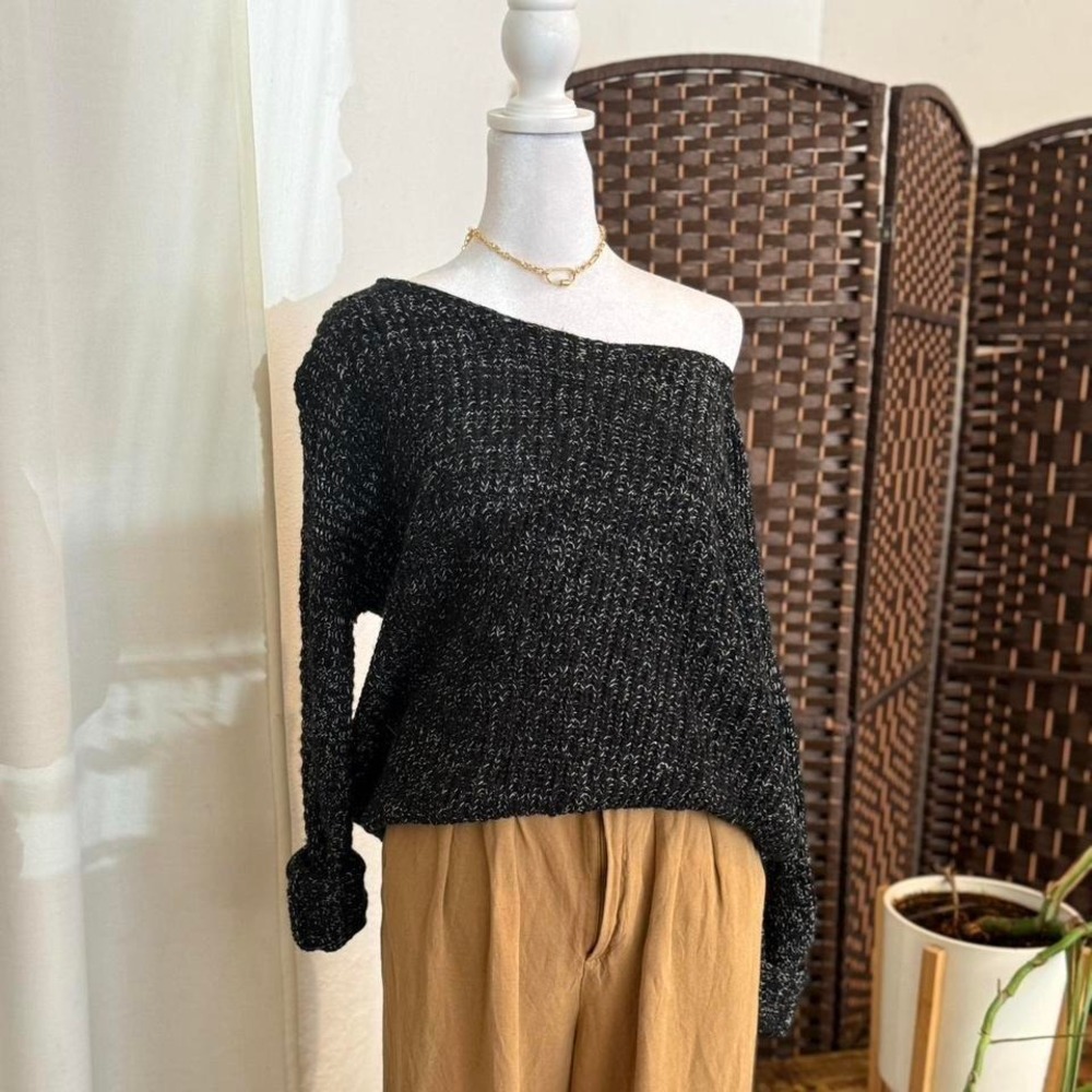 Forever 21 Y2k Women's Cozy Sweater Loungewear Back Crossed Top Size Small